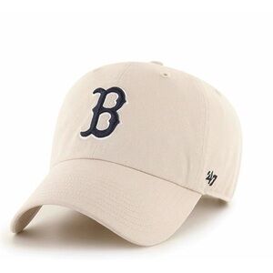 47 Brand Beige Red Sox Clean Up Hat